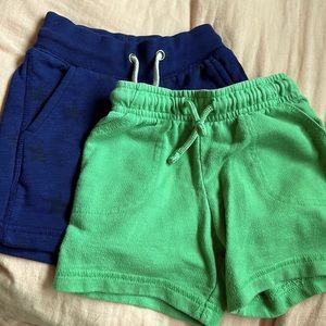 TWO Cat & Jack Boys Shorts Size 18 Months